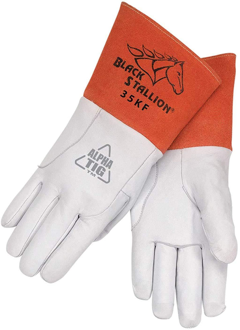  [AUSTRALIA] - Revco BSX TIG Welding Gloves, Premium Grain Kidskin, Seamless Finger With Kevlar Stitching (Medium) Medium