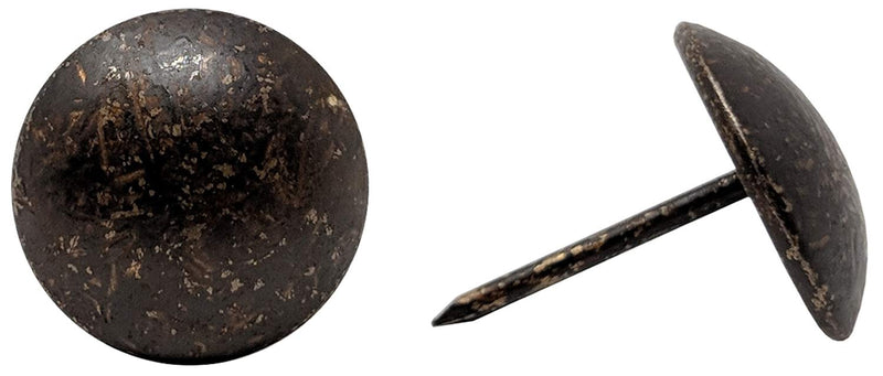 [AUSTRALIA] - ComfortStyle Premium Upholstery Tacks, Nailhead Decorative Trim for Furniture, 5/8" Diameter, 100 Nails (Dark Antique Brass) Dark Antique Brass