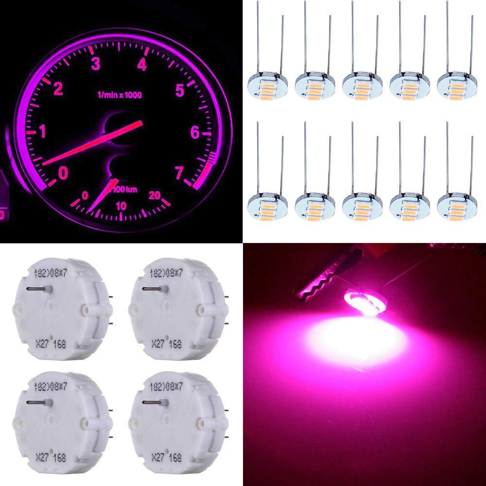  [AUSTRALIA] - SCITOO 4PcsX27.168 Stepper Motor with 10Pcs Purple 4.7mm Mini Light Bulbs Speedometer Instrument Gauge Cluster Repair Kit Fit for GM Toyota Honda Ford Chrysler Chevy Silverados Tahoes Yukons Suburbans