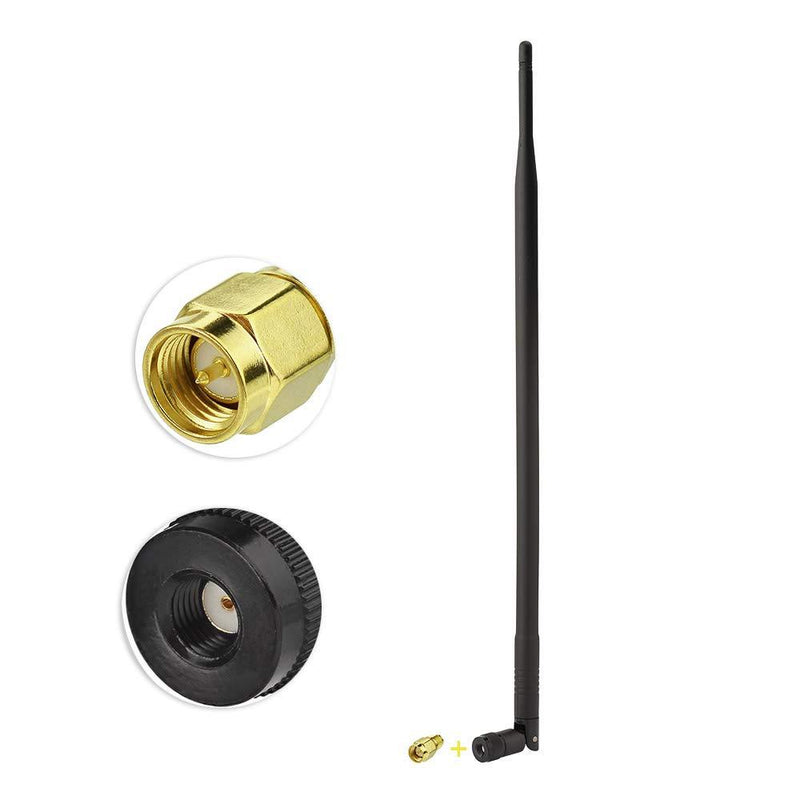 Superbat 900MHz 3G 4G Antenna 9Dbi External Omni Rubber Duck Antenna with RP-SMA Connector + RP-SMA Female to SMA Male Adapter for Cell Phone Signal Booster Router Security Camera Gateway etc. Type 2 - LeoForward Australia