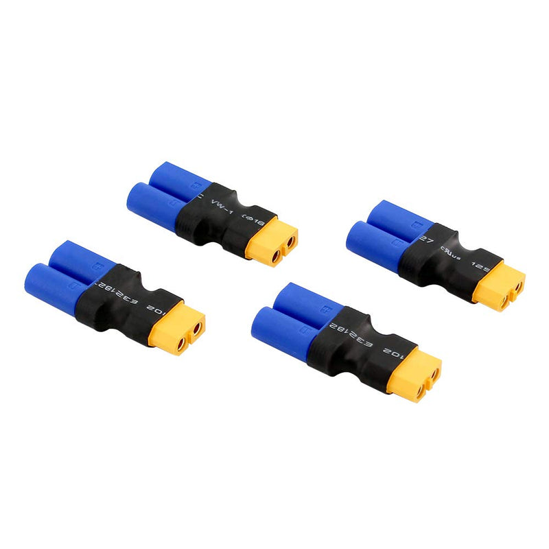  [AUSTRALIA] - 4pcs Male EC5 to XT60 / XT-60 Female Connector Adapter for Turnigy / Zippy(BDHI-84)