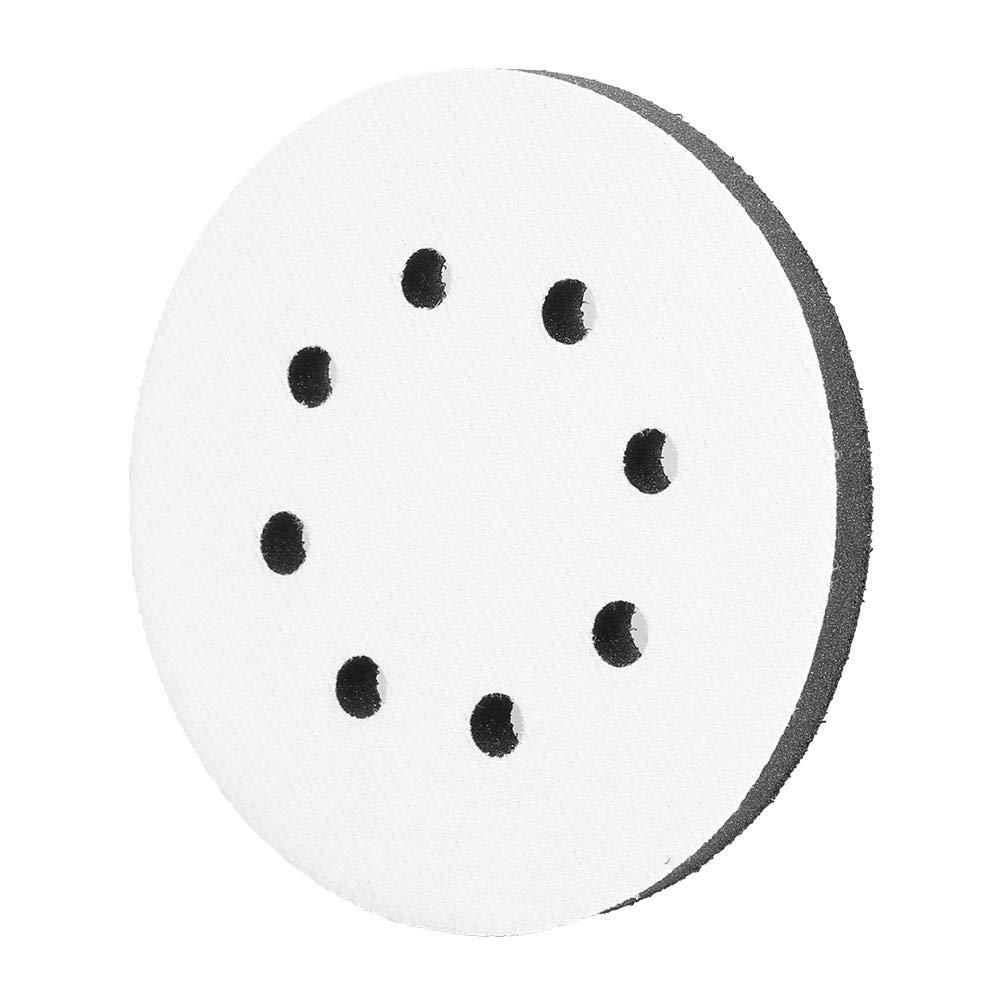  [AUSTRALIA] - Soft Sponge Cushion Pad, Walfront 5-Inch 125mm Diameter Soft Sponge Interface Buffer Pad for Sanding Discs 5/6/8 holes (Optional) 1PC(8 holes)