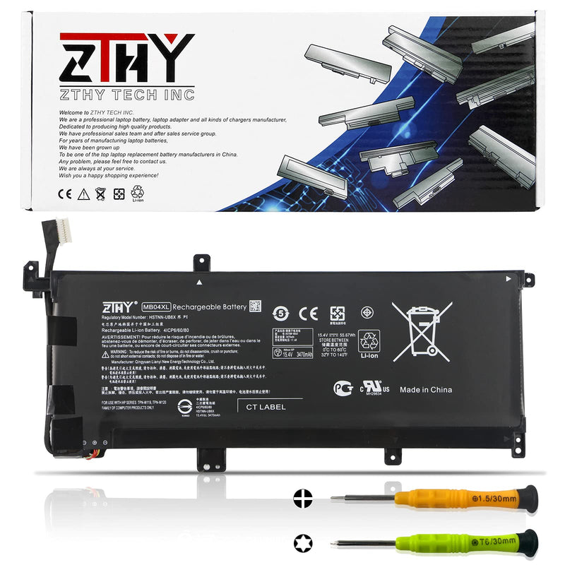  [AUSTRALIA] - ZTHY New MB04XL Rechargeable Battery for HP Envy X360 Convertible M6-AQ000 M6-AQ105DX M6-AQ003DX M6-AQ103DX 15-AQ000 AQ005NA AQ101NG AQ015NR AQ273CL AQ173CL 15t-AQ 843538-541 844204-850 15.4V 55.67Wh