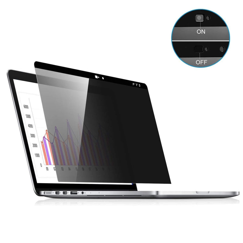  [AUSTRALIA] - PYS Privacy Screen MacBook air 13 inch Compatible with MacBook Air 13.3'' (Released in 2018-2021: A1932,A2179,A2337)-Anti Glare，Webcam Cover Slider，Provide Privacy, Ultra Slim，Easy On macbook 13 inch black
