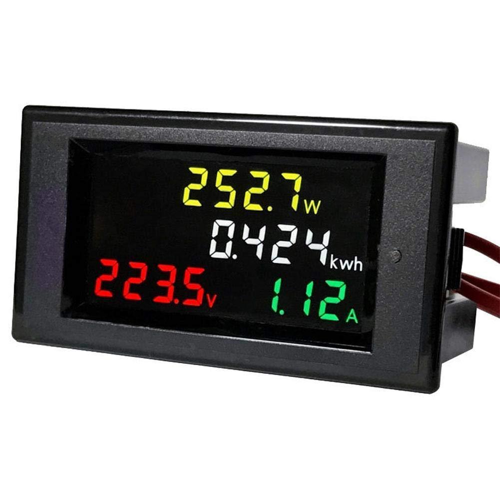  [AUSTRALIA] - Vbestlife Mini Voltmeter Voltage Power Energy Meter AC 80-300V 100A Volt Amp with LCD Display Color 180 Degree Angle Voltmeter Ammeter Accurate Measurement