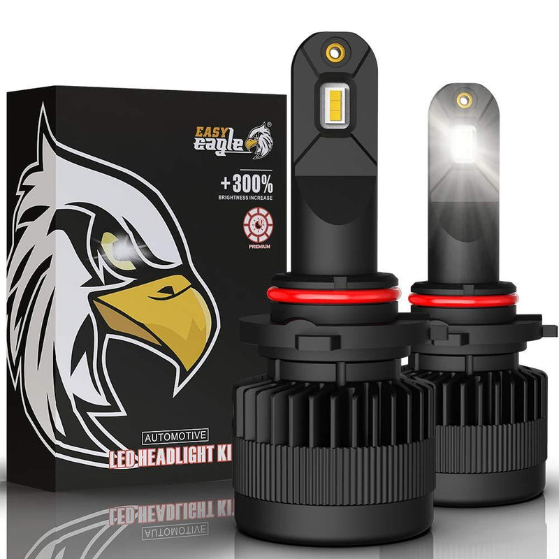  [AUSTRALIA] - Easy Eagle 9005 HB3 LED Headlight Bulbs, 60W 12000Lumens Extremely Bright CSP Chips Conversion Kit Cold White 6500K (Pack of 2) 9005/HB3