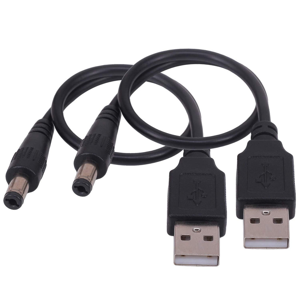 USB to DC Power Cord, Yeworth [2 Pack] 0.25m USB 2.0 A Type Male to DC 5.5 x 2.1mm DC 5V Power Plug Connector Cable USB to 5V Power Charging Adapter (USB to DC 5.5 x 2.1mm) USB to DC 5.5 x 2.1mm - LeoForward Australia