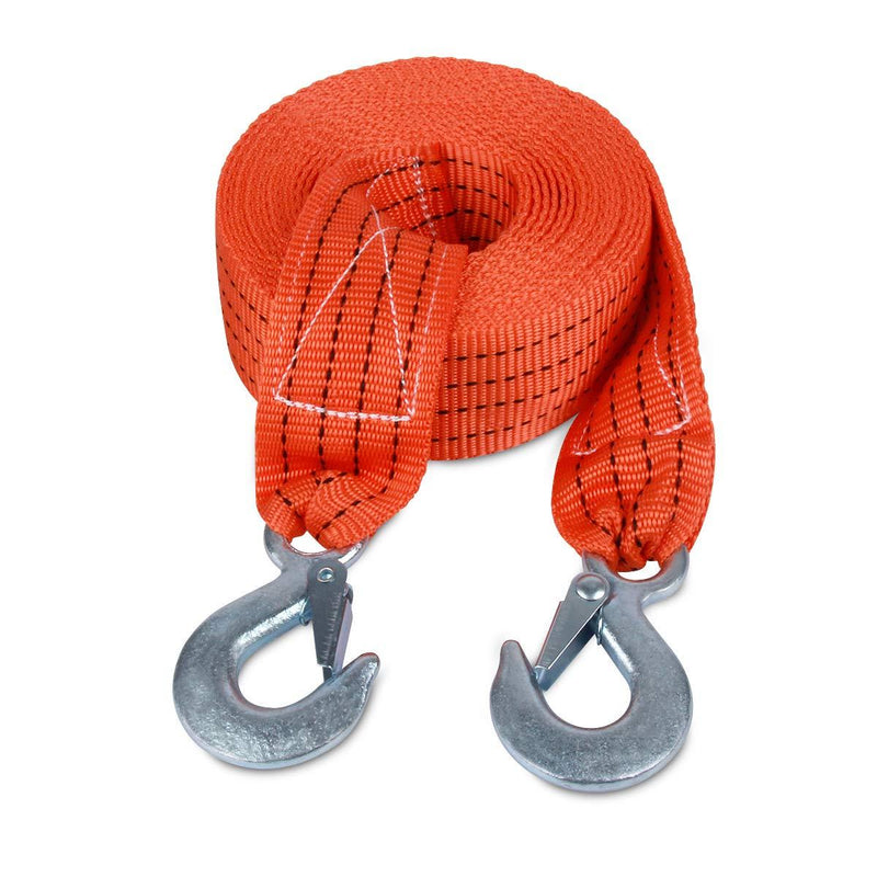 [AUSTRALIA] - JCHL Tow Strap with Hooks 2in X20Ft Recovery Strap 10,000LB Break Strengthened Towing Rope for Towing Vehicles in Roadside Emergency 2inX20Ft-10,000LB