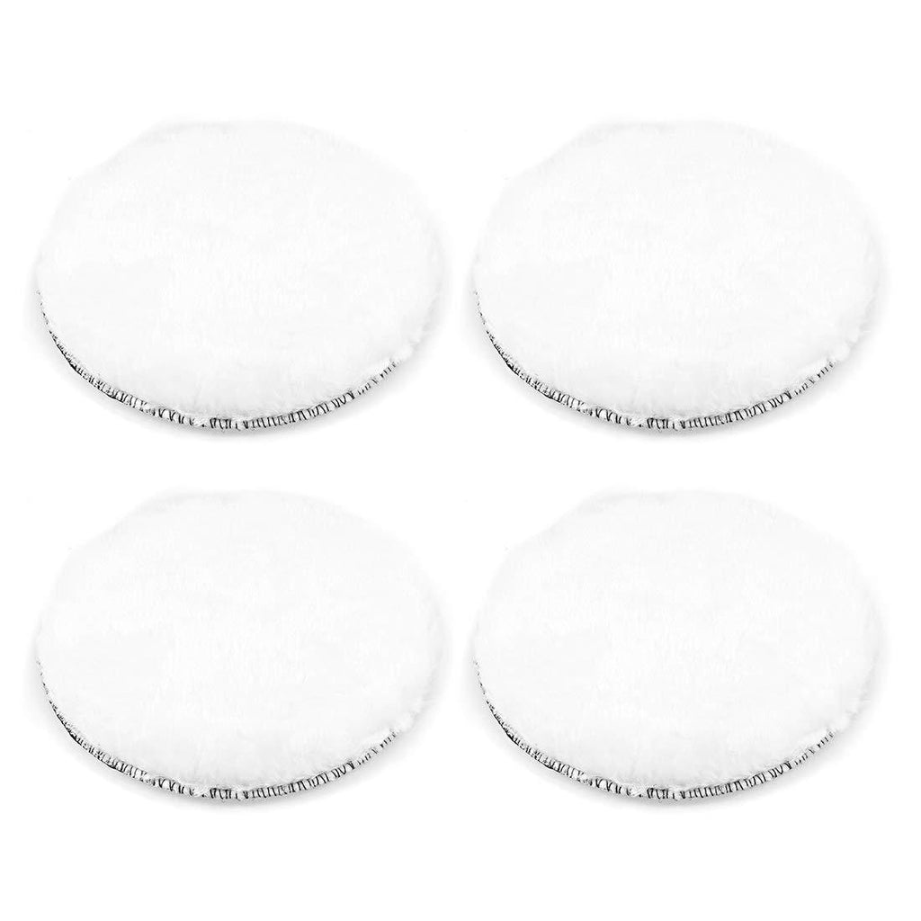  [AUSTRALIA] - uxcell 6-Inch Wool Polishing Pad Hook and Loop Buffing Wheel for Polisher and Buffer 4 Pcs