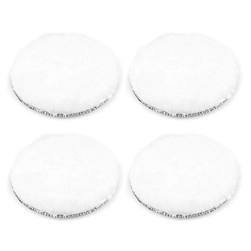  [AUSTRALIA] - uxcell 6-Inch Wool Polishing Pad Hook and Loop Buffing Wheel for Polisher and Buffer 4 Pcs