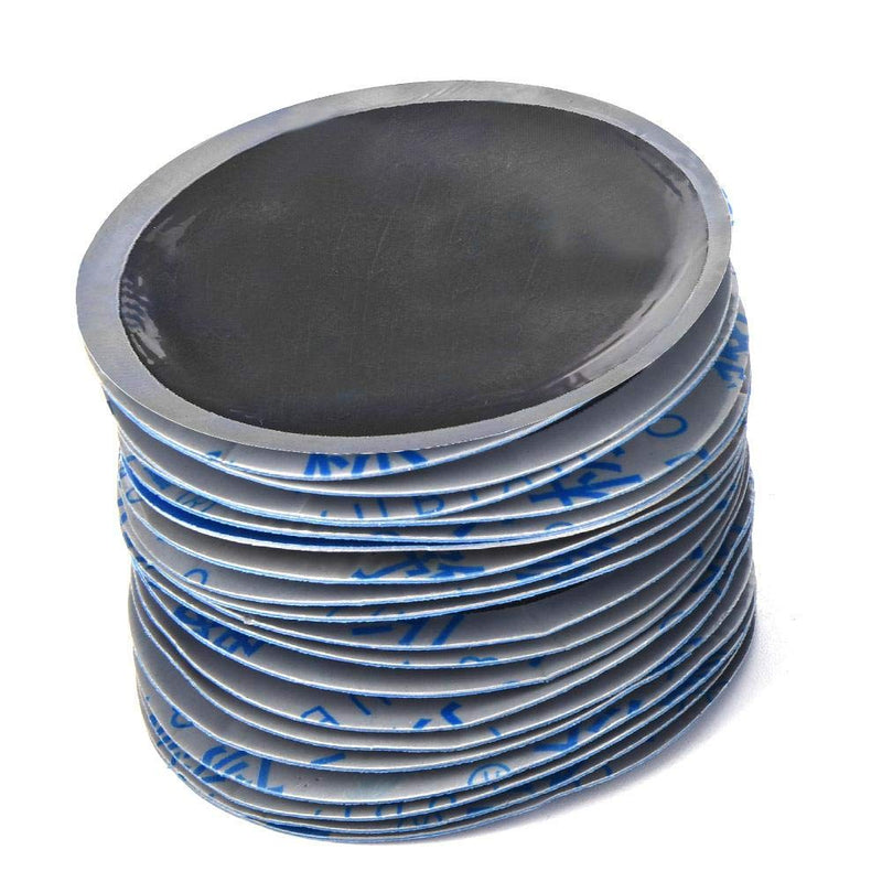  [AUSTRALIA] - Tire Repair Patch, 100Pcs/Box 58mm Car Round Natural Rubber Tire Tyre Puncture Repair Patch Fast Repair Cold Patch Tubeless Patches