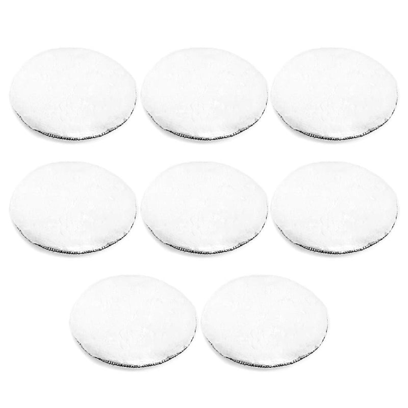  [AUSTRALIA] - uxcell 7-Inch Wool Polishing Pad Hook and Loop Buffing Wheel for Polisher and Buffer 8 Pcs