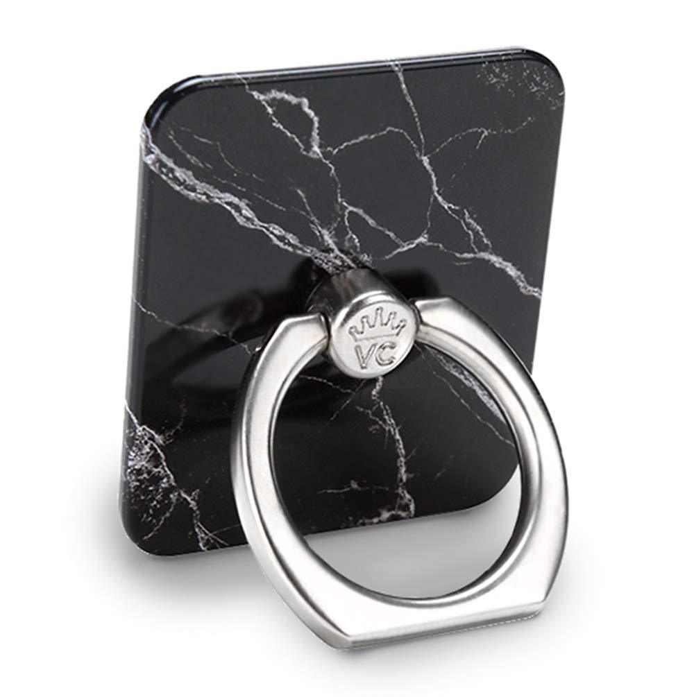Velvet Caviar Cell Phone Ring Holder - Finger Ring & Stand - Improves Phone Grip Compatible with iPhone, Galaxy and Most Cases (Except Silicone/Leather) - Black Marble - LeoForward Australia
