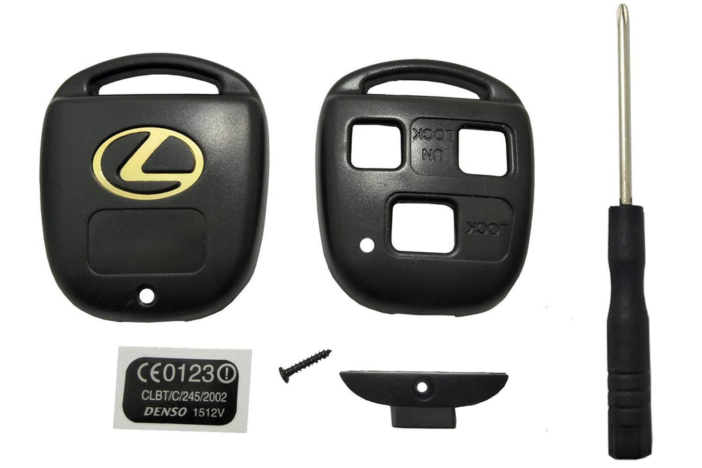 [AUSTRALIA] - Horande Replacement Key Fob Case Shell fits for Lexus ES GS GX IS LS LX RX SC IS300 LX470 GX470 RX300 RX350 Keyless Entry Key Fob Cover Housing Without Blade