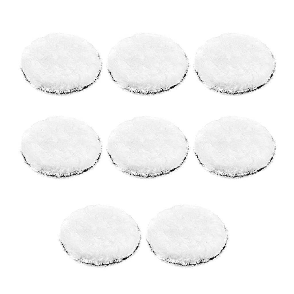  [AUSTRALIA] - uxcell 4-Inch Wool Polishing Pad Hook and Loop Buffing Wheel for Polisher and Buffer 8 Pcs