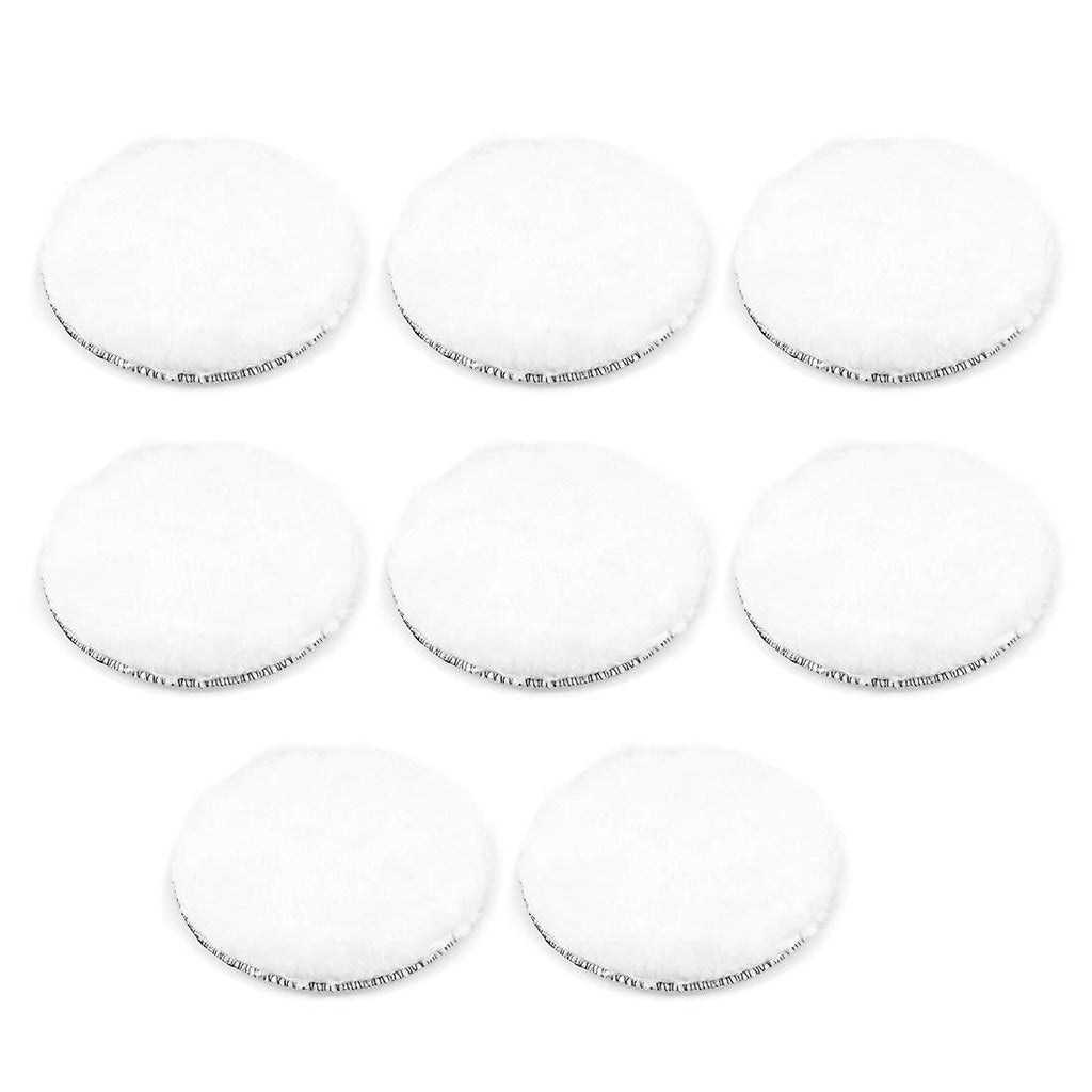  [AUSTRALIA] - uxcell 6-Inch Wool Polishing Pad Hook and Loop Buffing Wheel for Polisher and Buffer 8 Pcs