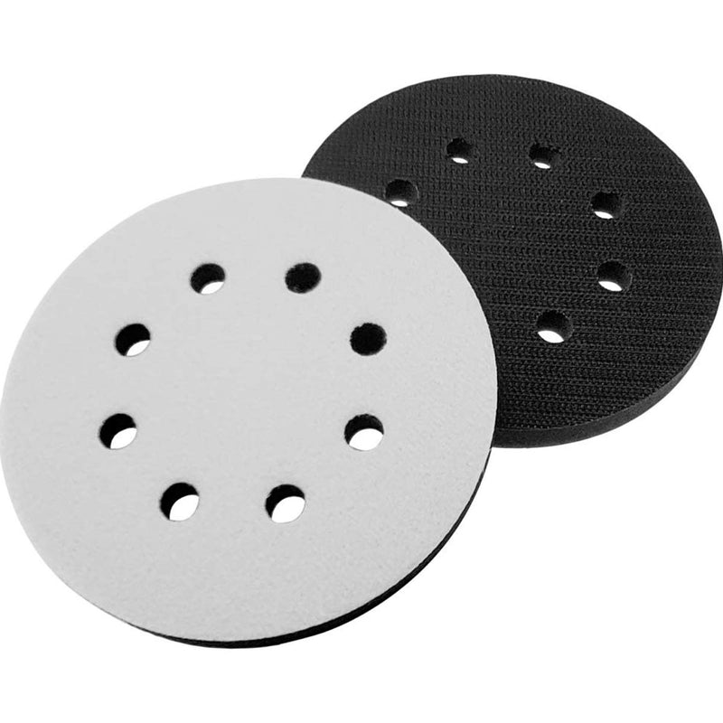  [AUSTRALIA] - M-jump 2 pcs 5-Inch 8 Holes Hook and Loop Soft Sponge Cushion Interface Buffer Pad (5 inch)