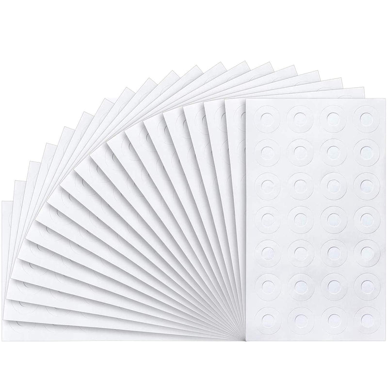  [AUSTRALIA] - 2000 Pieces Self Adhesive Reinforcement Label, Round Binder Hole Reinforcements for Repairing Holes and Strengthening Holes, Assorted Donut Designs (White)