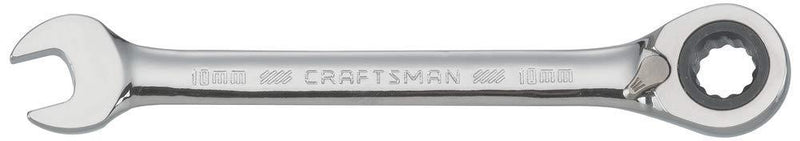  [AUSTRALIA] - CRAFTSMAN Ratcheting Wrench, Metric, Reversible, 10mm, 72-Tooth, 12-Point (CMMT42421) 10 MM