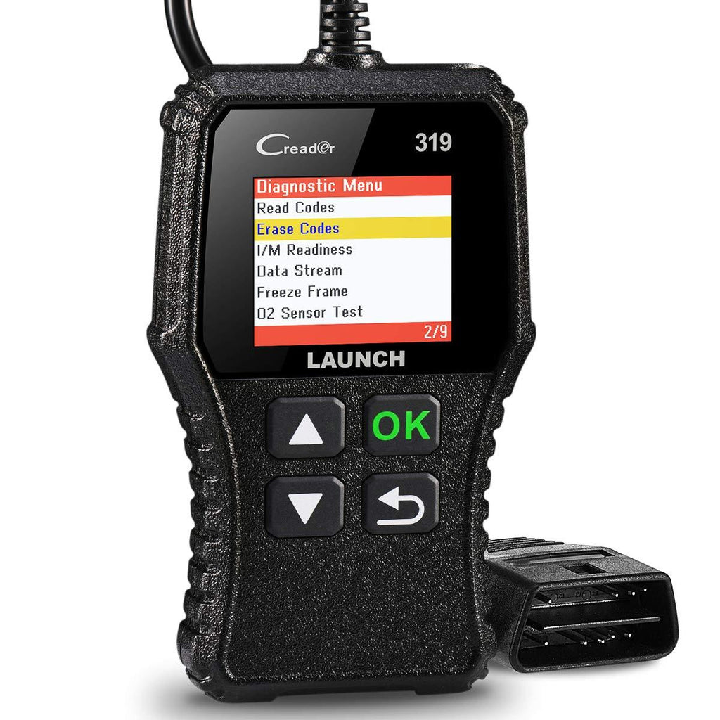 LAUNCH OBD2 Scanner CR319 Check Engine Code Reader with Full OBD2 Functions, Car Engine Fault Code Reader CAN Scan Tool, Supports Mode6 O2 Sensor and EVAP Systems with DTC Lookup - LeoForward Australia