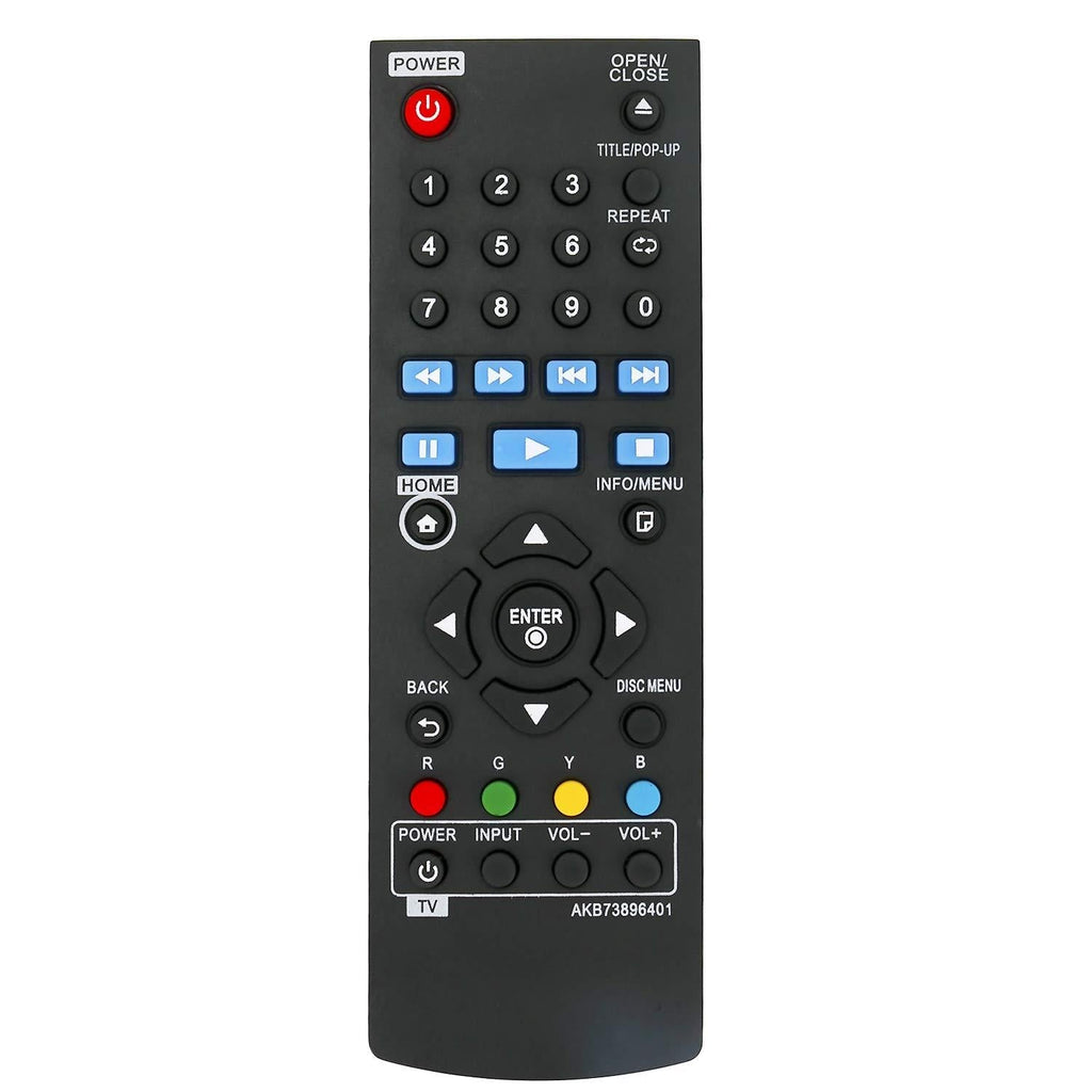 New AKB73896401 Remote Control fit for LG Blu-ray Disc DVD Player BP135 BP135W BP145 BP155 BP165 BP175 BP255 BP300 BP335W BP335WN BP335W-N BP340 BP350 BPM25 BPM34 BPM35 UP870 UP875 BP250-N BP340 - LeoForward Australia