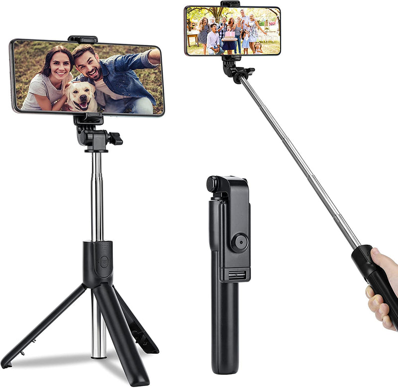  [AUSTRALIA] - USTINE Portable Selfie Stick Tripod, 3 in 1 Extendable Selfie Stick Phone Holder for iPhone 14/13/13 Pro/13 Pro Max/12/12 Pro/X/XR/XS/8/7/6S,Android Samsung Smartphone