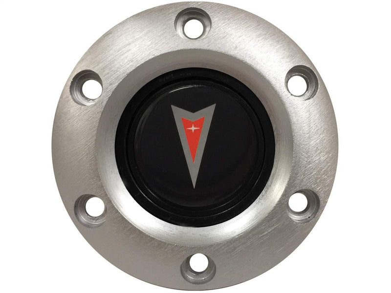  [AUSTRALIA] - Volante S6 Steering Wheel Brushed Horn Button for Pontiac - Red Arrow Emblem | STE1011BRU