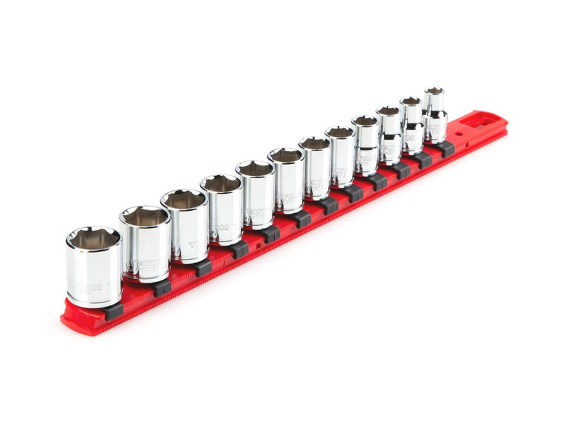  [AUSTRALIA] - TEKTON 3/8 Inch Drive 6-Point Socket Set, 12-Piece (8 - 19 mm) | SHD91102 12-pc. (8-19 mm)