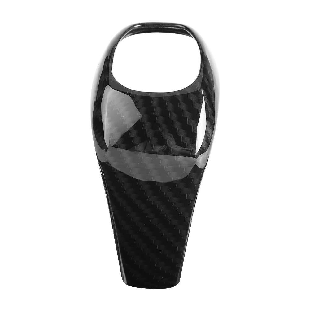  [AUSTRALIA] - Cuque Shift Knob Trim, Carbon Fiber Style Anti-Slid Gear Shifter Cover Ergonomic ABS Plastic Stick Shifter Head Decoration for X1 F48 2016 2017 2018 2 Series Gran Tourer F46 2015 2016 2017 2018