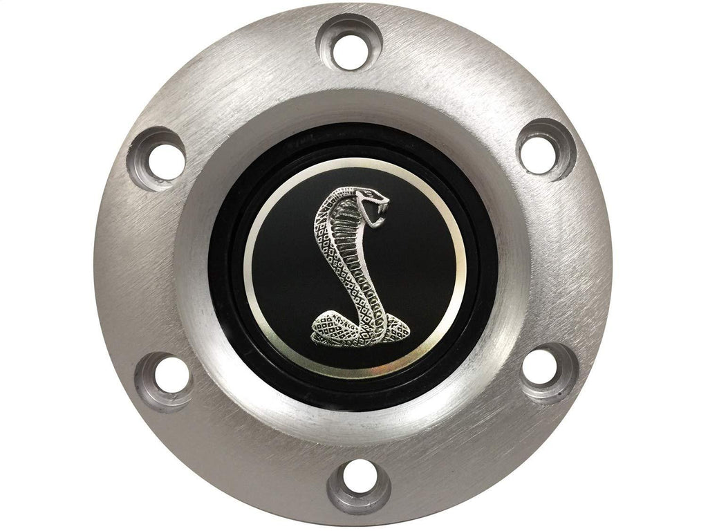  [AUSTRALIA] - Volante S6 Steering Wheel Brushed Horn Button for Mustang -Tiffany Snake Emblem | STE1054BRU