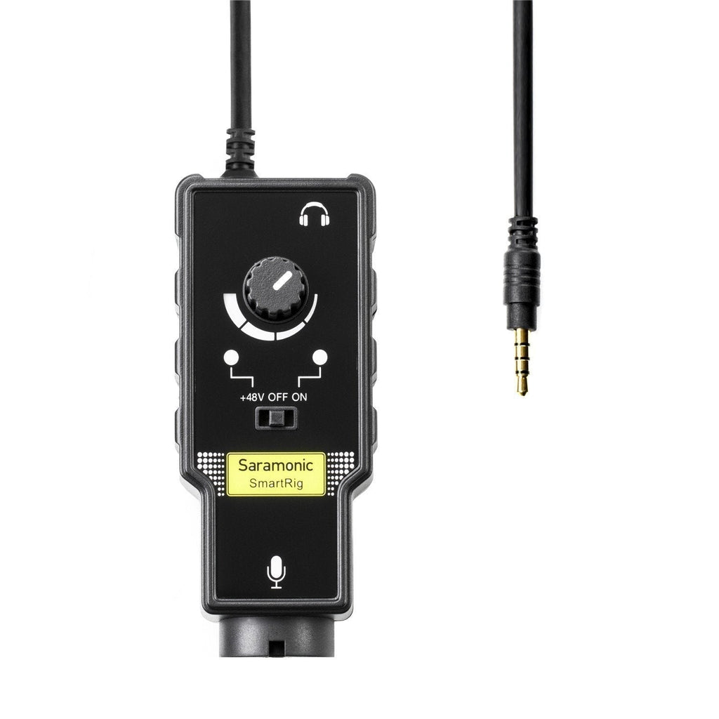  [AUSTRALIA] - Saramonic SmartrigII XLR Microphone & 6.3mm Guitar Adapter with Phantom Power Preamp Amplifier Compatible with iPhone 12 11 x 8 iPad iPod, Android Smartphone and Guitar SmartRig II