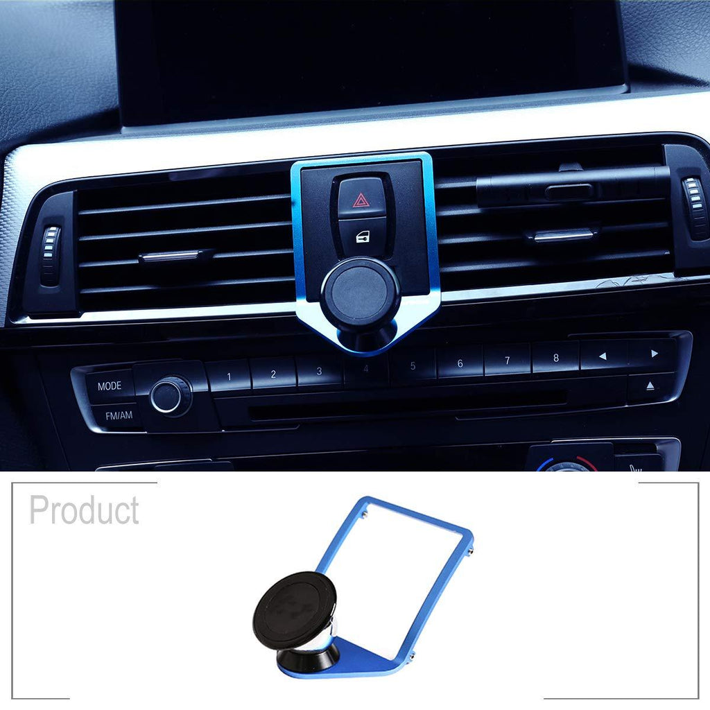 TongSheng 3 Colours for BMW 1 2 3 4 Series GT F22 F23 F30 F31 F35 F34 F32 F33 F36 F80 F82 F83F87 M4 2013-2019 with a M Logo Aluminum Alloy Mobile Phone Holder Trim (Blue) - LeoForward Australia