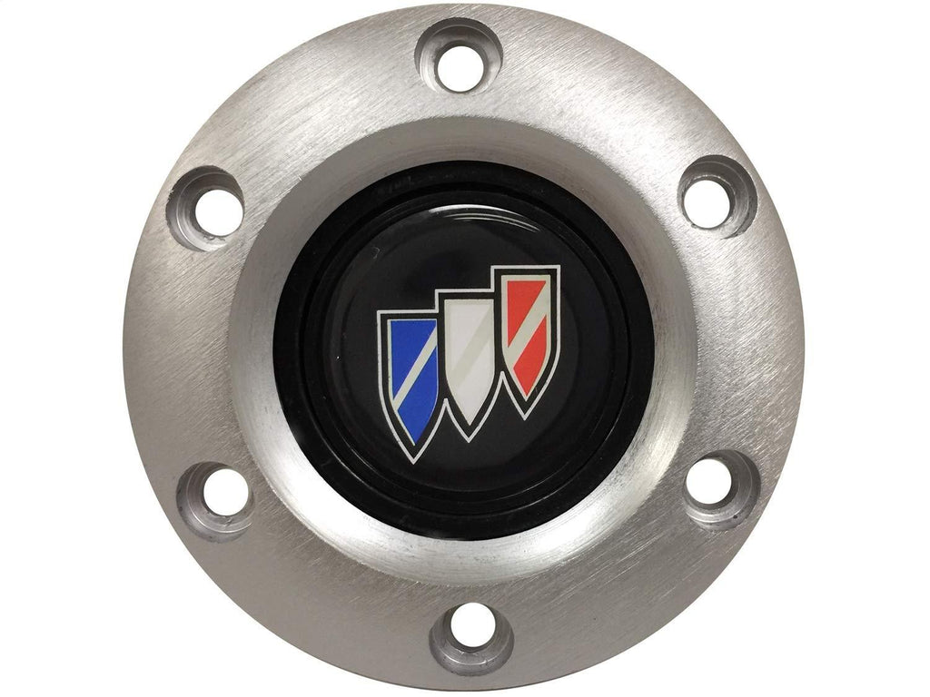  [AUSTRALIA] - Volante S6 Steering Wheel Brushed Horn Button for Buick - Tri Shield Emblem | STE1010BRU