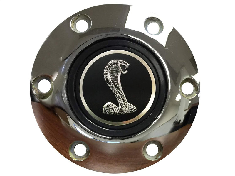  [AUSTRALIA] - Volante S6 Steering Wheel Chrome Horn Button for Mustang - Tiffany Snake Emblem | STE1054CHR