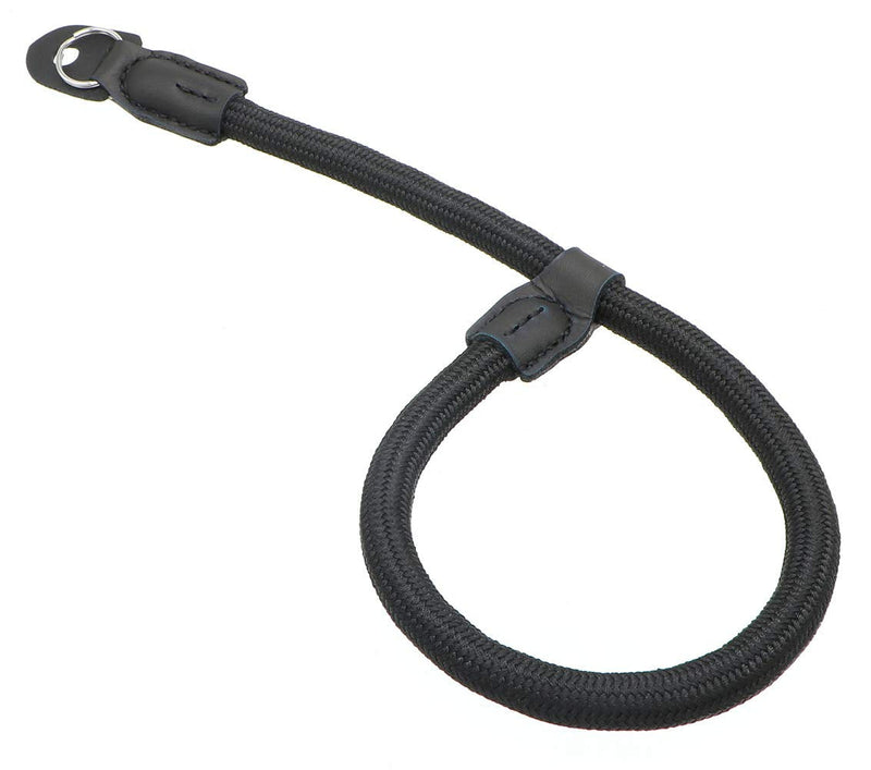  [AUSTRALIA] - HITHUT Quick Release Camera Hand Strap Wrist Strap for SLR DSLR Digital Mirrorless Cameras Adjustable Climbing Rope Black