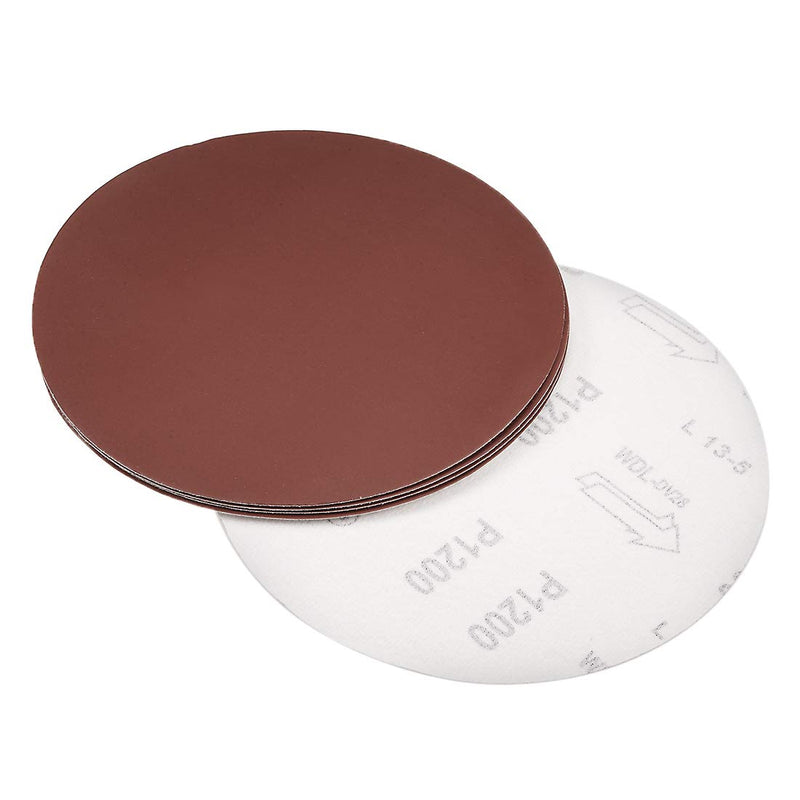  [AUSTRALIA] - uxcell 8" Hook and Loop Sanding Discs 1200 Grit Aluminum Oxide Sandpaper for Random Orbit Sander Wood Metal Dry Polishing 5pcs