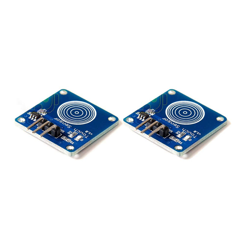 [AUSTRALIA] - DEVMO 2PCS Digital Touch Sensor Capacitive Switch TTP223 Module Compatible with Ar-duino PIC DIY TTP223B US