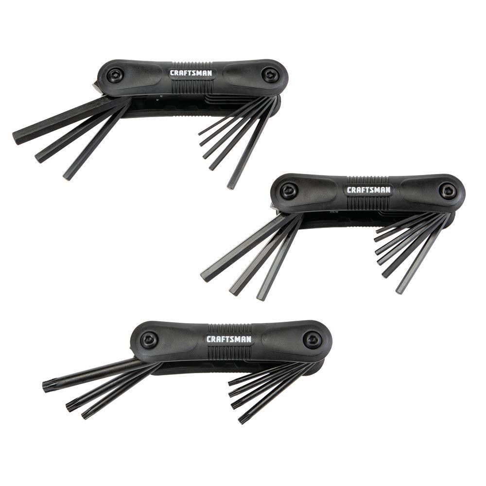  [AUSTRALIA] - CRAFTSMAN Hex Key Set, 25-Key, 3-Pack, Folding (CMHT26004)