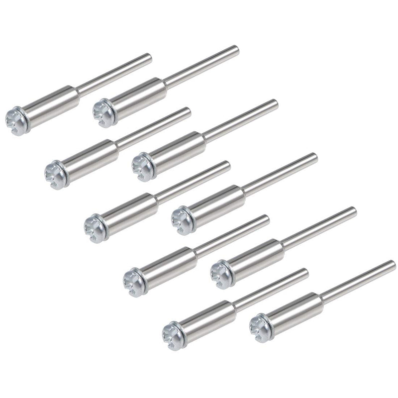  [AUSTRALIA] - uxcell Cut-off Wheel Screw Mandrels 2.35mm Shank Diameter Cutting Disc Holder for Compatible Rotary Tools 10 Pcs