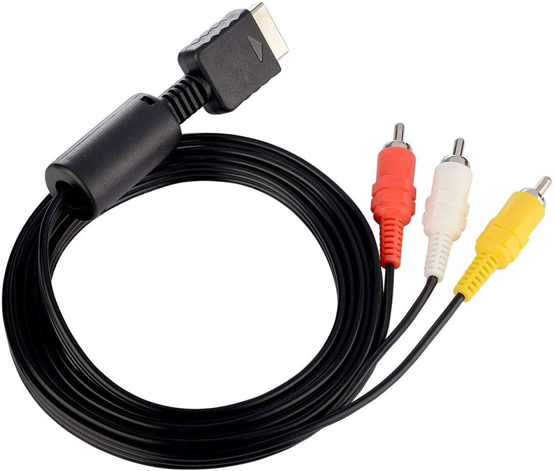 PS2 PS3 AV Cable, AV to RCA Cable Cord for Playstation 2 3 /PS2/PSX/PS3 Slim (6FT) - LeoForward Australia