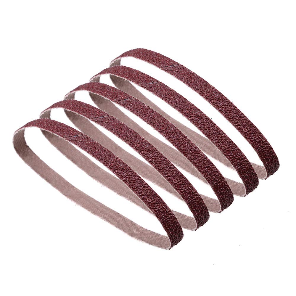  [AUSTRALIA] - 1 Inch x 30 Inch Sanding Belt, 320/400/600/800/1000 SuperFine Grits, 5 Pcs Aluminum Oxide Sanding Belts for Belt Sander 1"x30"