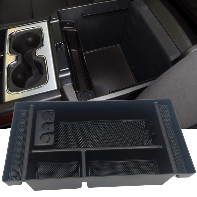  [AUSTRALIA] - JOJOMARK for 2019 GMC Sierra 1500 Accessories Chevy Silverado 1500 Center Console Organizer Tray, Also for 2020 Chevy Silverado/GMC Sierra 1500/2500 HD/3500 HD -Full Center Console Models Only