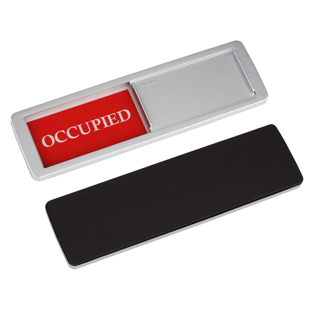  [AUSTRALIA] - Occupied Vacant Sign, Yarkor Door Signs Privacy Sign for Office, Conference / Meeting Room, Bathroom, Hotel, Restroom, Classroom - Magnetic and Double-Sided Tape Option, 7" x 2" Slider Indicator