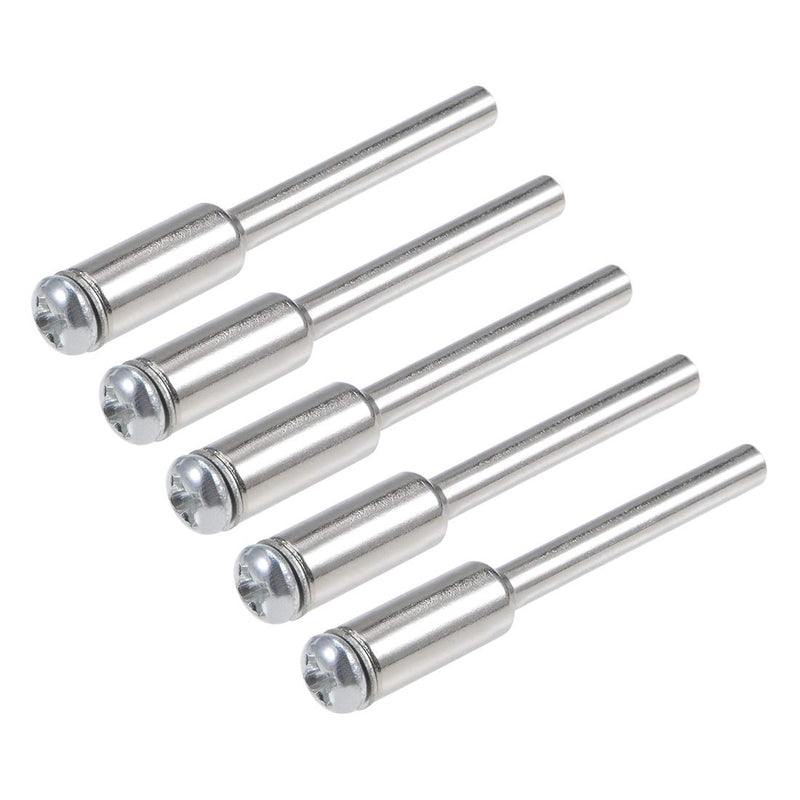  [AUSTRALIA] - uxcell Cut-off Wheel Screw Mandrels 3mm Shank Dia Cutting Disc Holder for Compatible Rotary Tools 5 Pcs