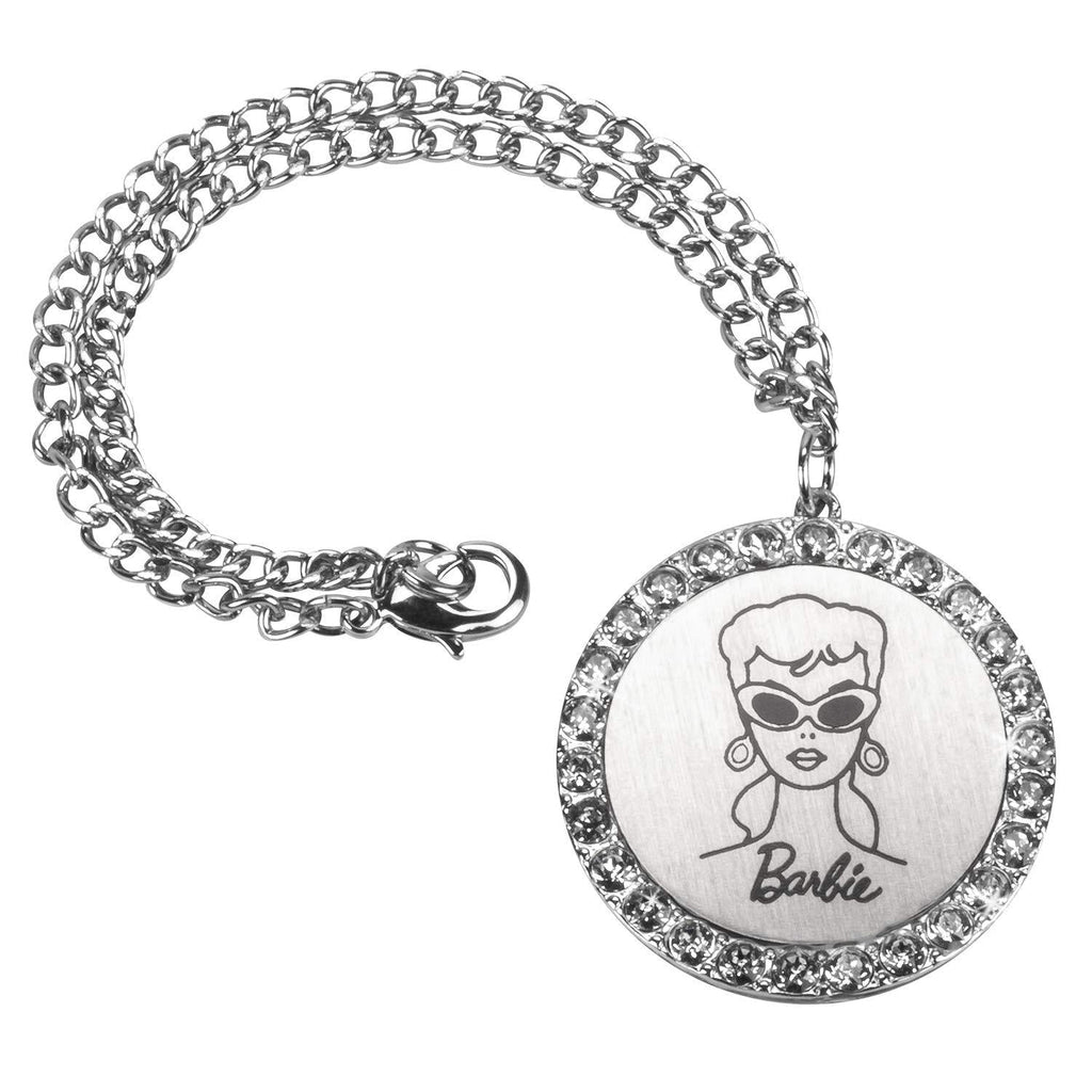  [AUSTRALIA] - LUNNA BAR-4018 Barbie 60th Anniversary Collector's Edition Silver Window Charm with Swarovski Crystals