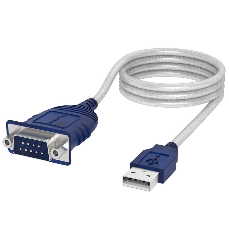 Sabrent USB 2.0 to Serial (9-Pin) DB-9 RS-232 Converter Cable, Prolific Chipset, Hexnuts, [Windows 10/8.1/8/7/VISTA/XP, Mac OS X 10.6 and Above] 6-Feet (CB-9P6F) 6 ft - LeoForward Australia
