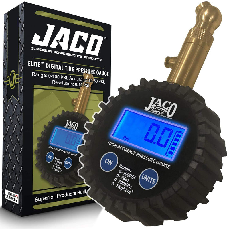 JACO Elite Digital Tire Pressure Gauge - Professional Accuracy - 100 PSI - LeoForward Australia