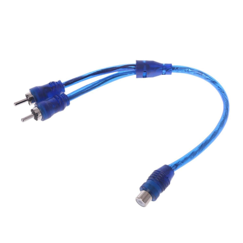 Maxmoral 1-Pack 1 Female to 2 Male RCA Speaker Splitter Shielding Cable Y Adapter - LeoForward Australia