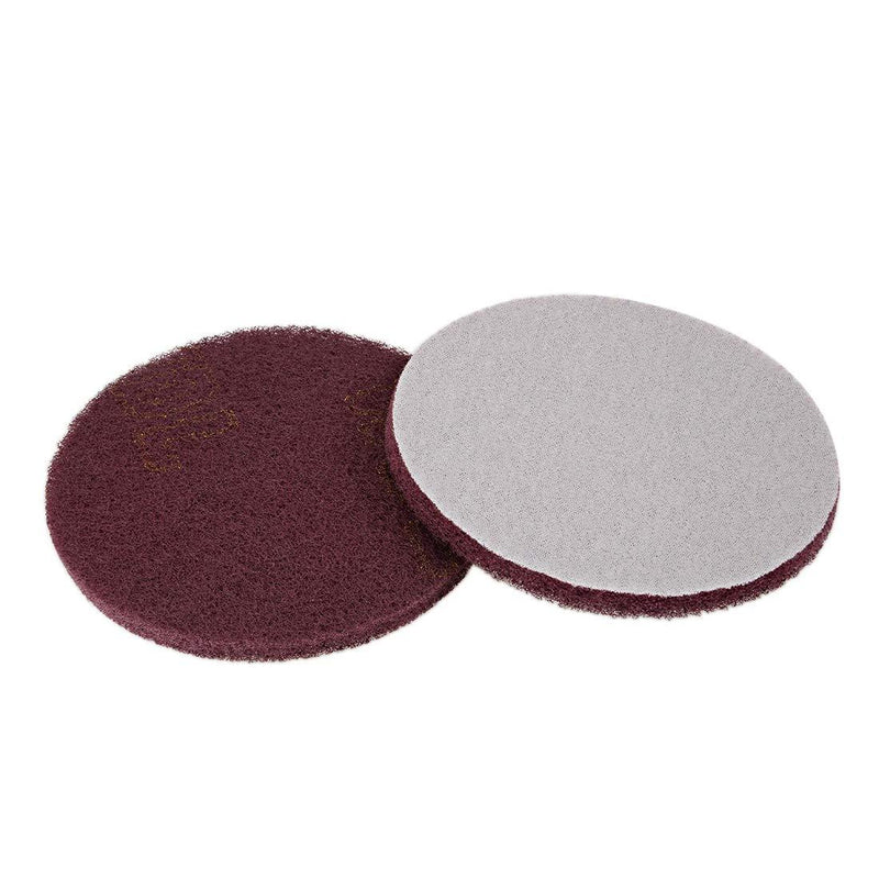  [AUSTRALIA] - uxcell 5 Inch Scrubber Scouring Pads Drill Scuffing Disc Hoop and Loop Surface Conditioning Disc 2pcs