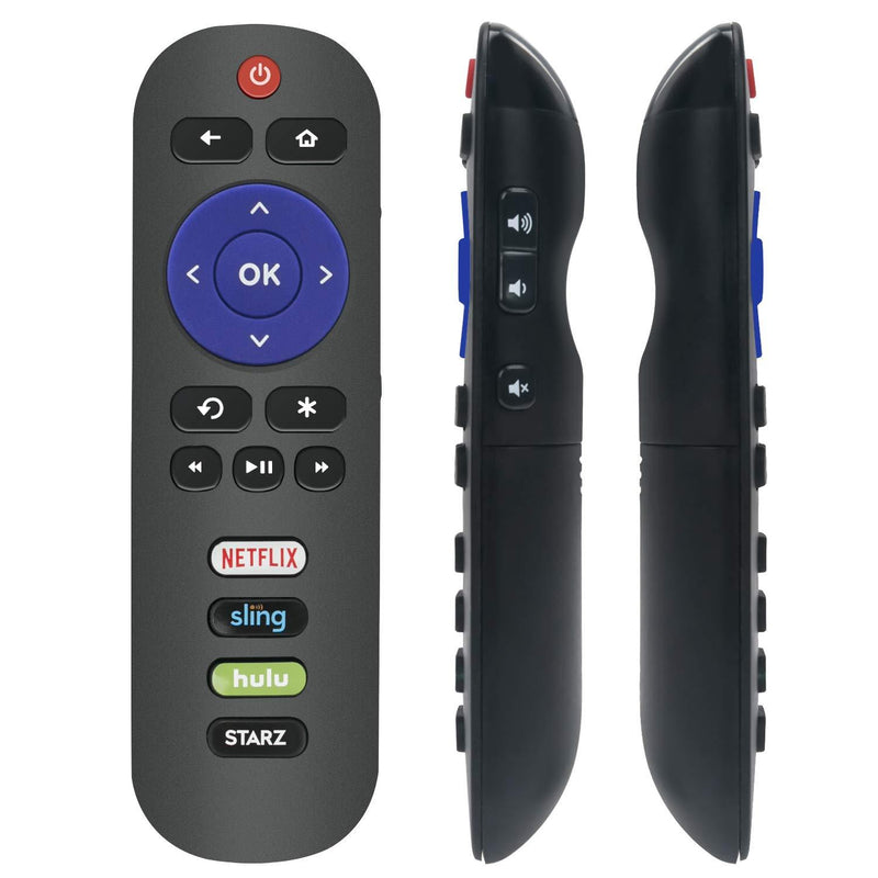 New RC280 Remote Control Compatible with TCL 4K UHD HDR ROKU Smart TV 40FS3800 40FS3850 48FS3700 48FS3750 50FS3800 50FS3850 55FS3700 55FS3750 55FS3850 with 4 Short App Keys Netflix Sling Hulu Starz - LeoForward Australia